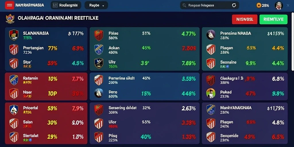 Tampilan daftar tontonan yang nyaman untuk diakses.