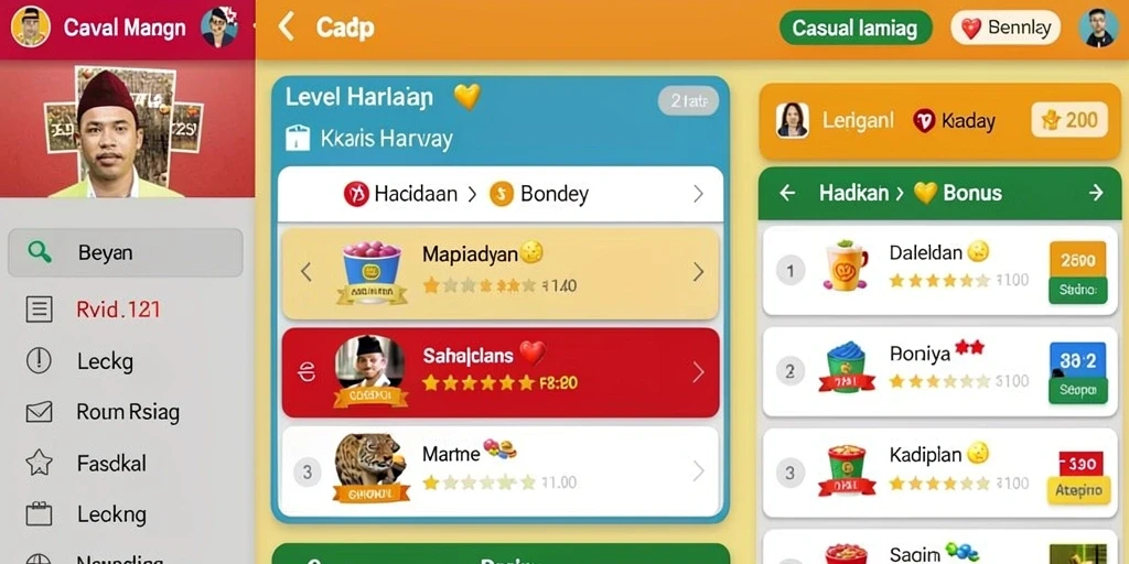 Grafis yang memukau meningkatkan pengalaman bermain.