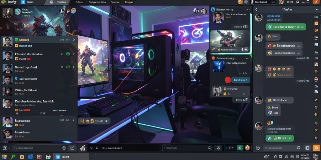 Screenshot memperlihatkan fitur interaksi sosial di dalam aplikasi.